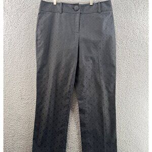 Ann Taylor Margo Capri Length Patterned Trousers Womens Size 8